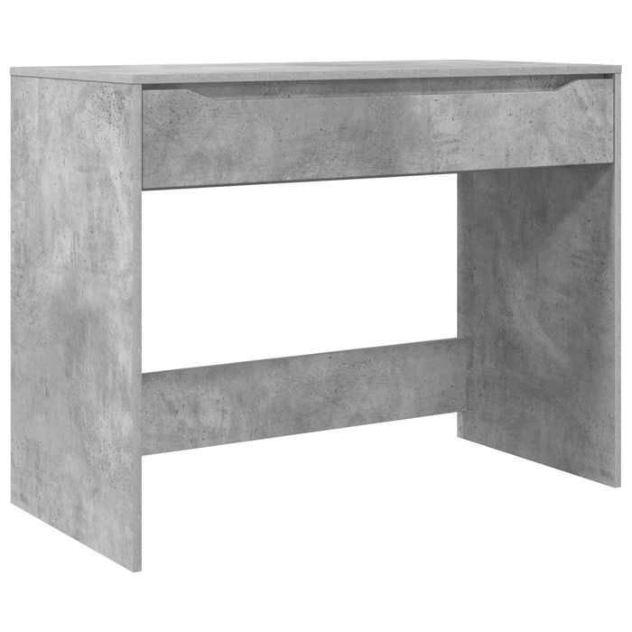 Bureau - MAISON EXCLUSIVE - 100 x 50 x 78 cm - Gris Béton - Bois d'ingénierie - 1 tiroir