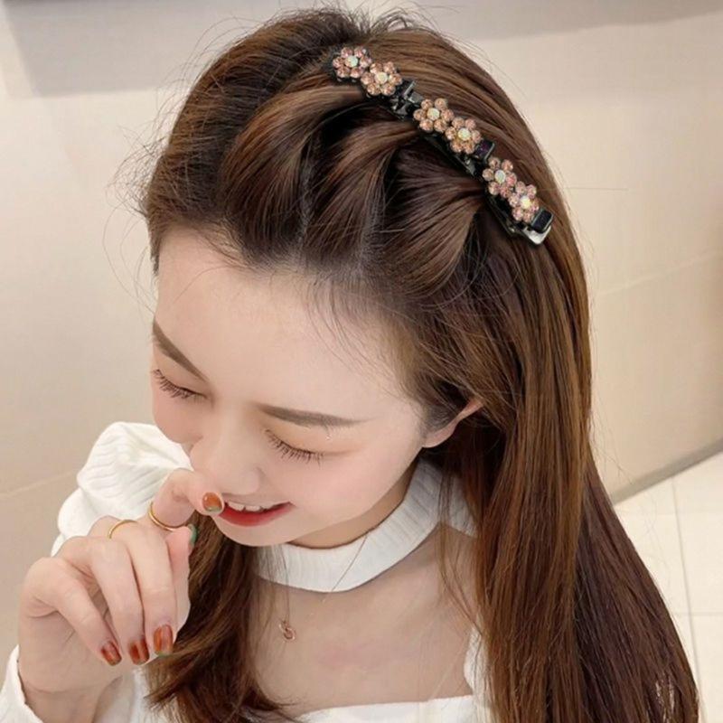 1Set Hair Bands Hair Clips for Bangs and Fringe Secure Hold All Day Comfort Wear Slip proof Grip Easily Braided Hair Bands
