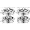 Mosquito Coils Holder Stainless Steel Mosquito Coil Box with Cover Round Mosquito Coil Tray Easy To Clean Anti-Mosquito Supplies