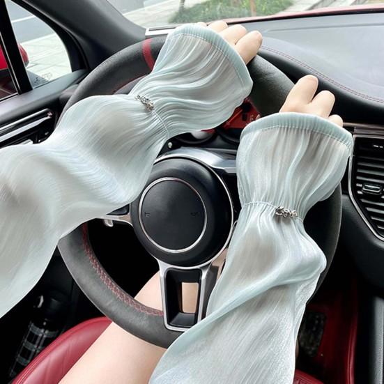 Armstulpen zum Autofahren, einfache, durchsichtige, hautberührende Armschützer zum Fahrradfahren, UV-Schutz, coole Armstulpen, Armstulpen zum Autofahren, Fahrradzubehör