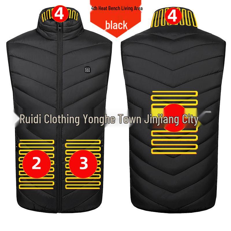 Men's Smart Heated Vest: Full Body Electric Heating with Constant Temperature