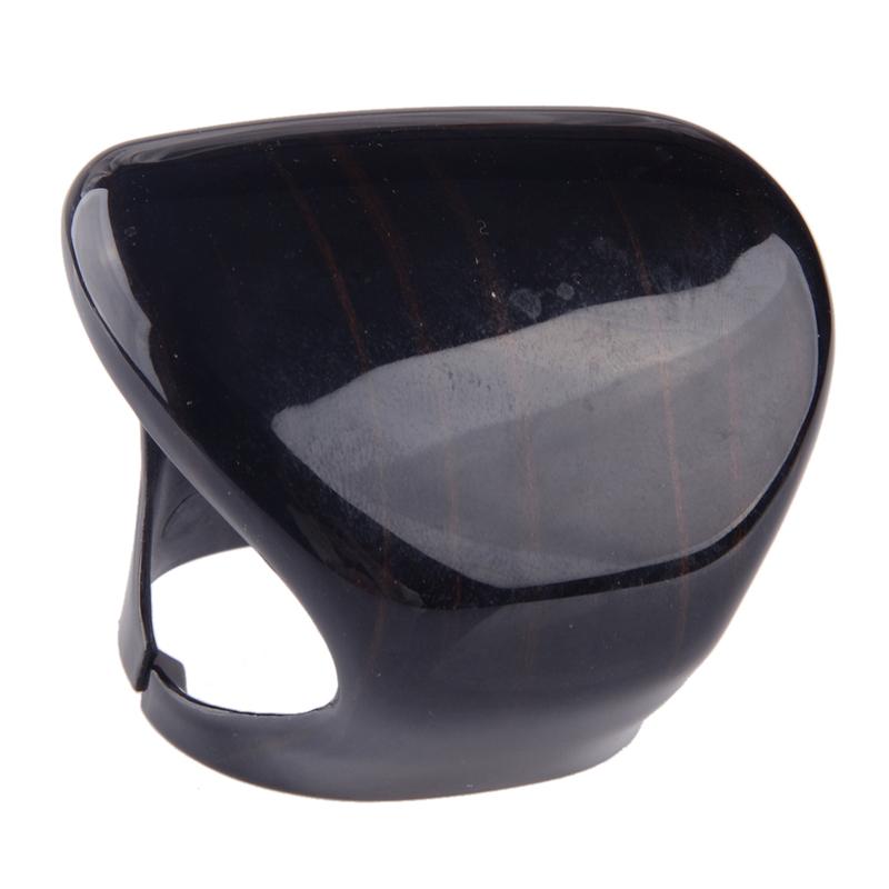 Car Auto Gear Shift Knob Cover Trim Fit for Lexus ES350 ES300h 2018   Black Wood Grain ABS