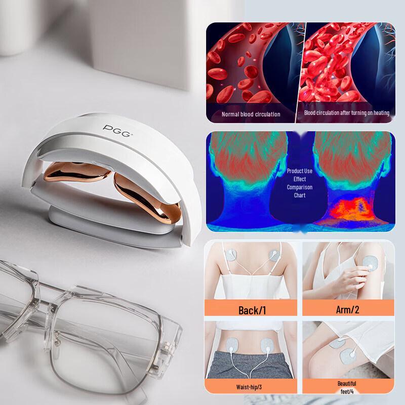 PGG D18 Foldable Cervical Massager with Heat