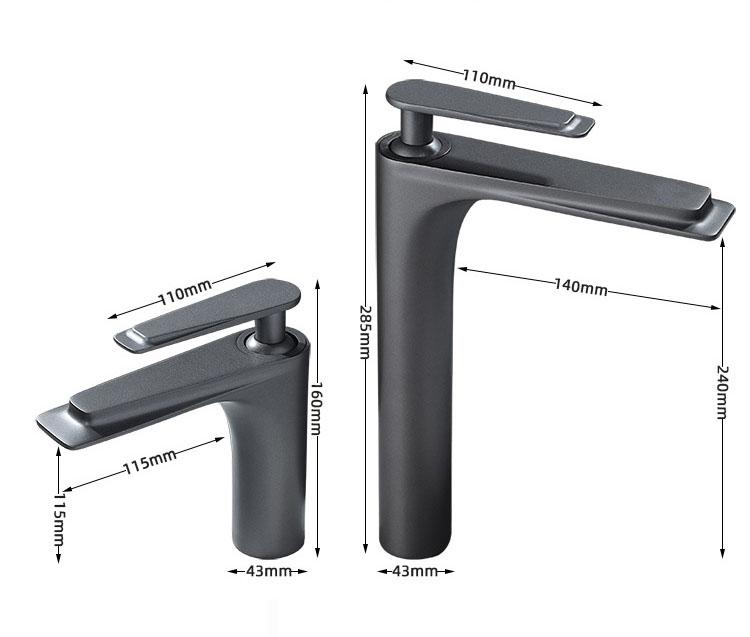 Northern Europe Basin Faucet Hot Cold Mixers Taps Deck Mount Bathroom Sink Basin Faucets Single Handle White Black Gold