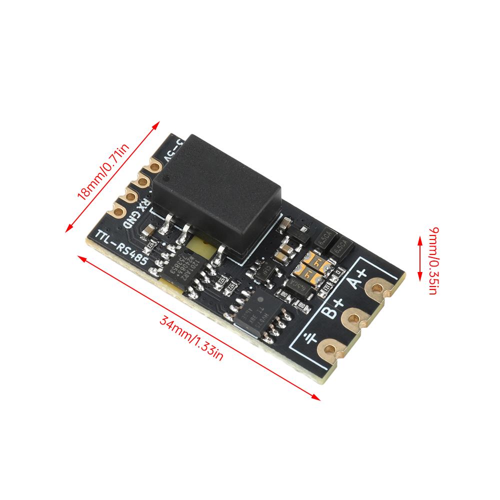 DC 3,3V/5V Isolierter TTL-zu-RS485 Pegelwandler Modul; Hochgeschwindigkeits-Seriell-Port-Modul mit 2 Mbit/s und automatischer Aushandlung