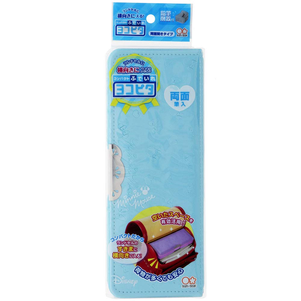 Sunstar Stationery Disney Pencil Minnie S1312960 Case, Compact, Yokopita, DC, Mouse, Blue,
