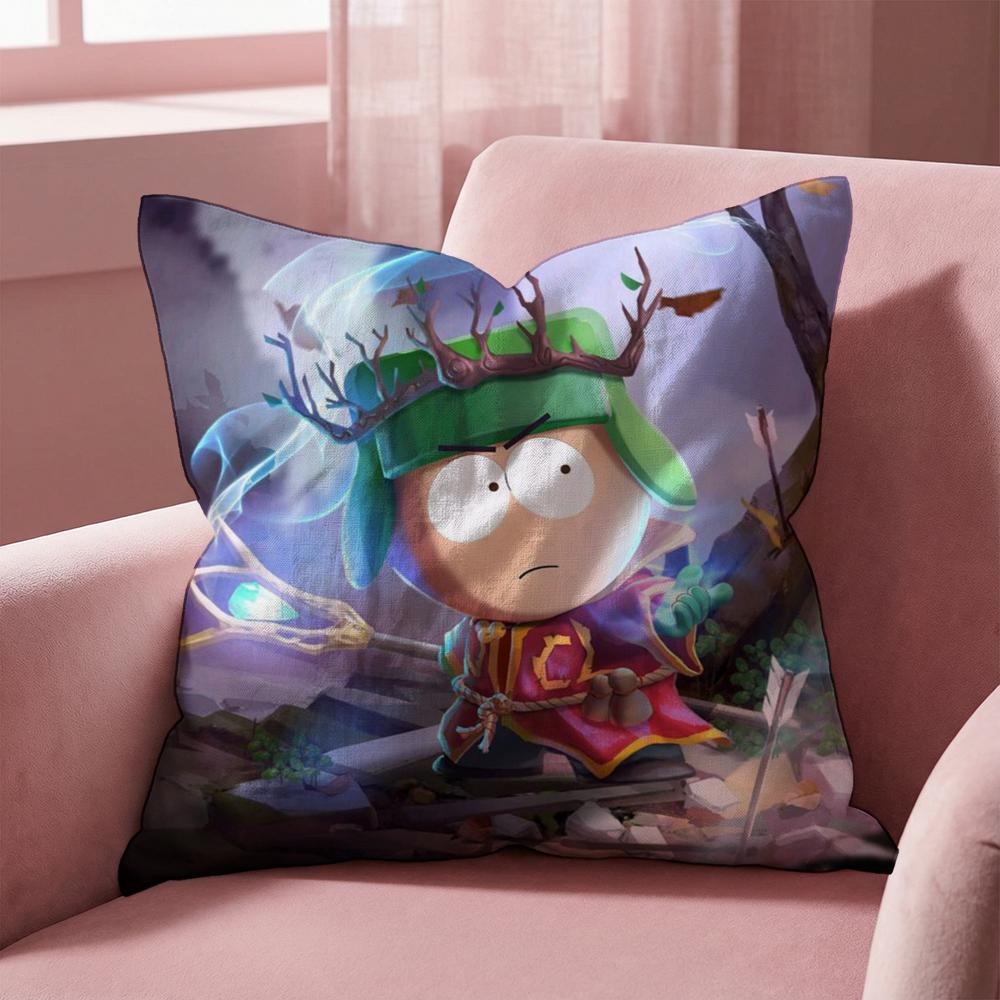 animeS sSouth p-Park Cushion Cover Multi-Scene Pillow Cover for Home & Car - Reversible, Soft & Durable for Daily Use