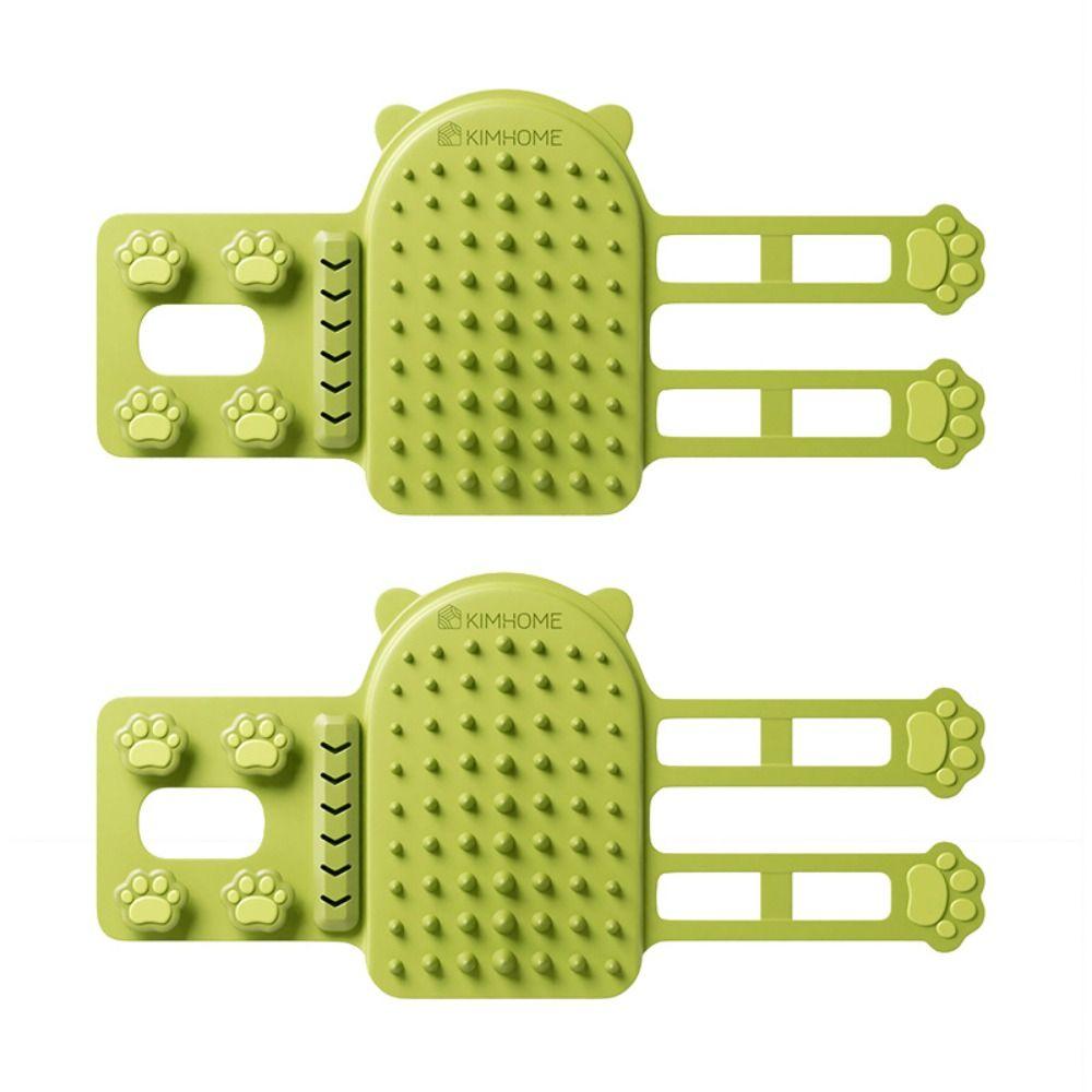 Gentle Cat Hair Removal Comb Self Cleaning Silicone Cat Brush New Wall Corner Scratcher Home Use