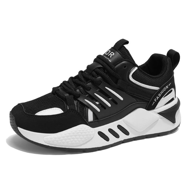 

Large size fashionable low-top contrasting color platform shoes Korean version wear-resistant casual sports shoes men wear travel trend shoes 39