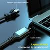 Usb Type C To Rj45 Console Cable 1000M Phone Wired Network Adapter For Iphone Ipad Samsung Huawei Xiaomi Laptop Tablet Converter