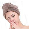 Domácí potřeby Mikrovlákno pohlcující vodu Vlasy Suchý turban Wrap Ručník Koupací čepice