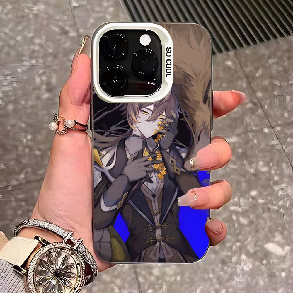 

Zhongli Genshin Impact Sexy Phone Case For IPhone 17 Pro Max 16 Pro Max 15 14 13 11 12 Mini Xs X Xr 7 8 Plus Se Color Silver Cov iPhone X-XS