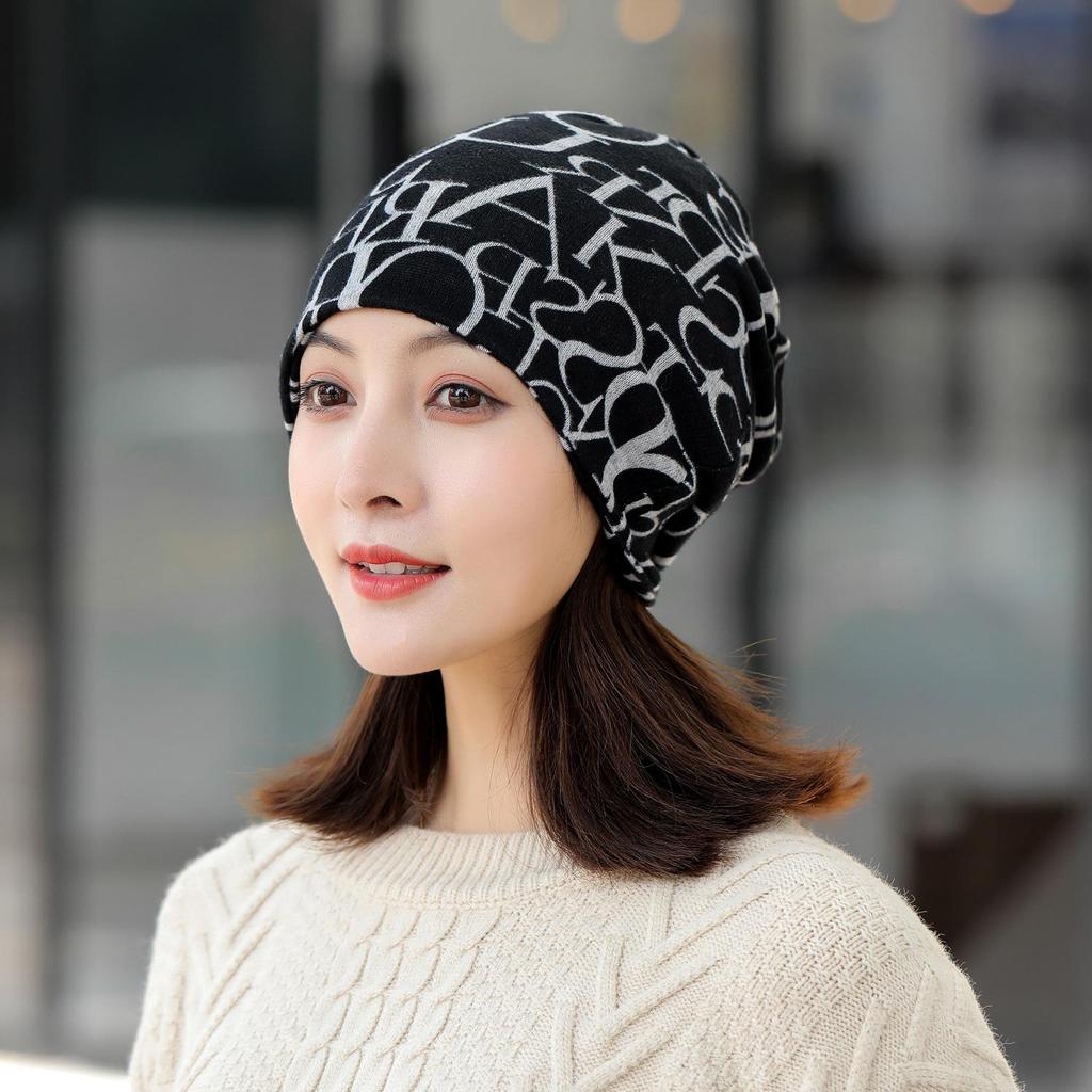 Vielseitige koreanische Damenhüte für Herbst/Winter: Kopftuch, Baotou, Pullover, Halstuch, Print, Flor und Ohrenschutz