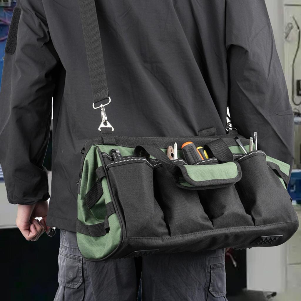 Heavy Duty Tool Bag Heavy Duty Portable Organizer Soft Handle Large Storage Tool Bag For Men Mechanic Electrician Plumber Garage