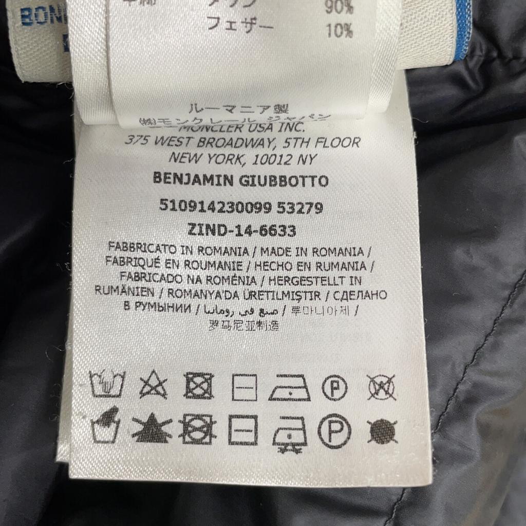 MONCLER 2014 Domestic Regular BENJAMIN Down Coat Jacket 0 blackUsed