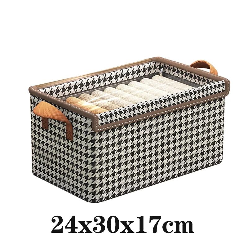 Folding Metal Frame Clothes Storage Box Large Capacity Pants Storage Box Household Moisture-proof Closet Organizer Storage Boxes