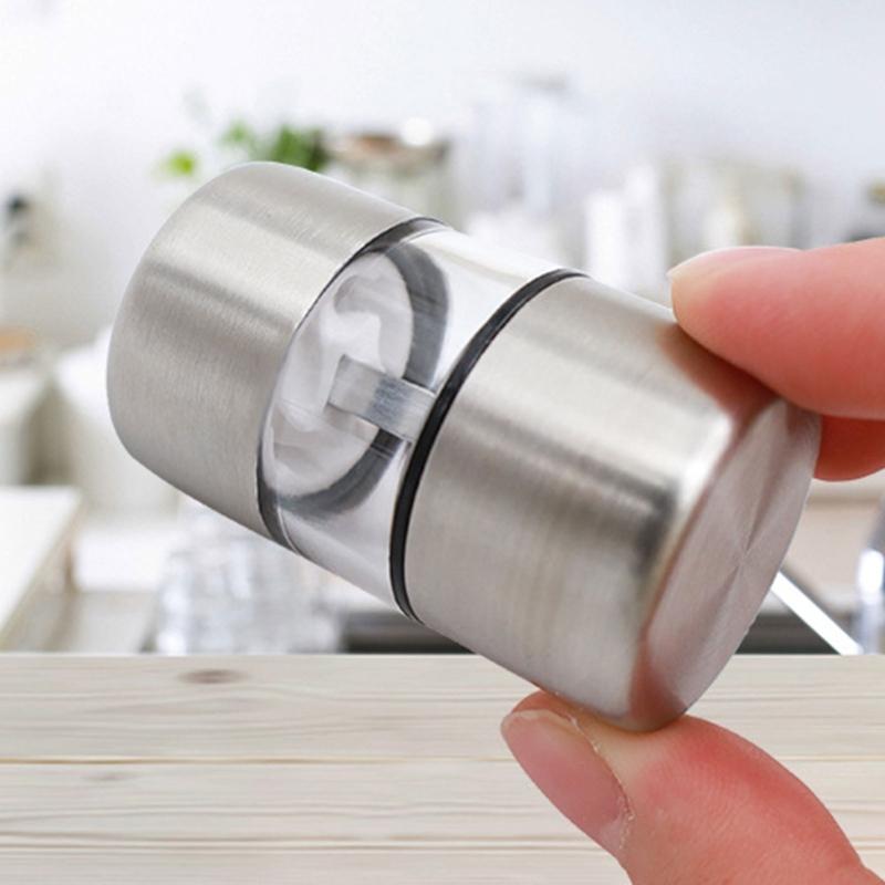 Praktische Mini-Mühle Edelstahl Salz- und Pfeffermühle Kleine Mühle Gewürzmühle Küchenwerkzeug zum Würzen