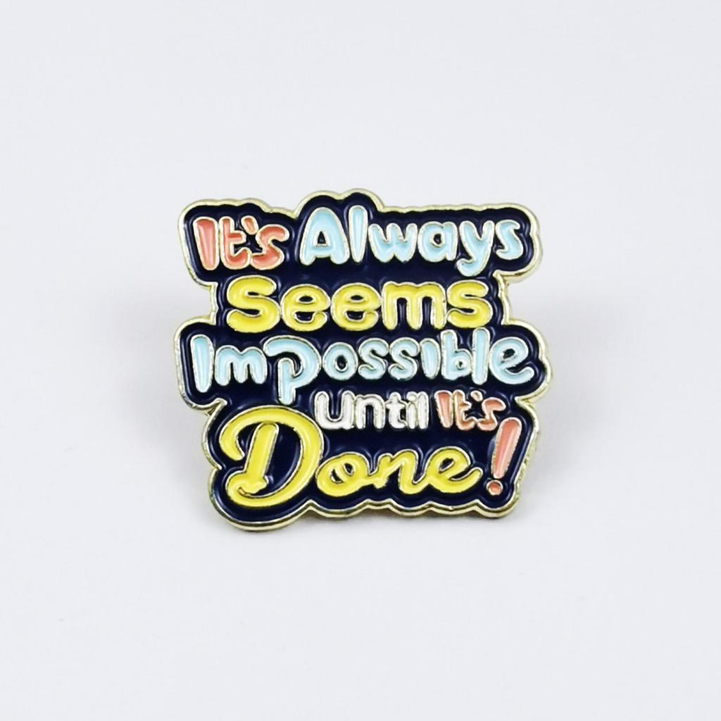 Geometric English Letter Brooch: Creative Lapel Pin & Versatile Backpack Accessory.