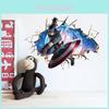 Multicolor Avengers 3d Cartoon Wall Stickers For Kids Room Decor Superhero Mural Removable