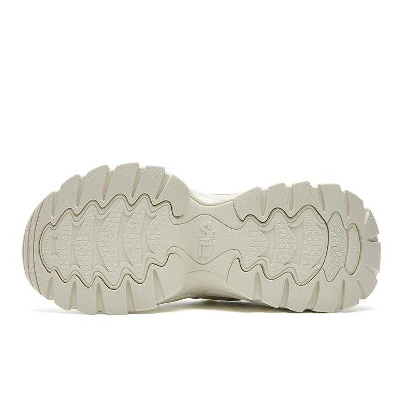 FILA SOFIA 4 Cushioning Abrasion Resistant Height Increasing Low top Chunky Sneakers Women's Asparagus White F12W611131FWA