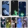 E-Experiments L-Lains Anime Phone Case For iPhone 16,15,14,13,12,11 Plus,Pro Max,XS,X,XR,SE,Mini,8,7 Soft Silicone Black Cover