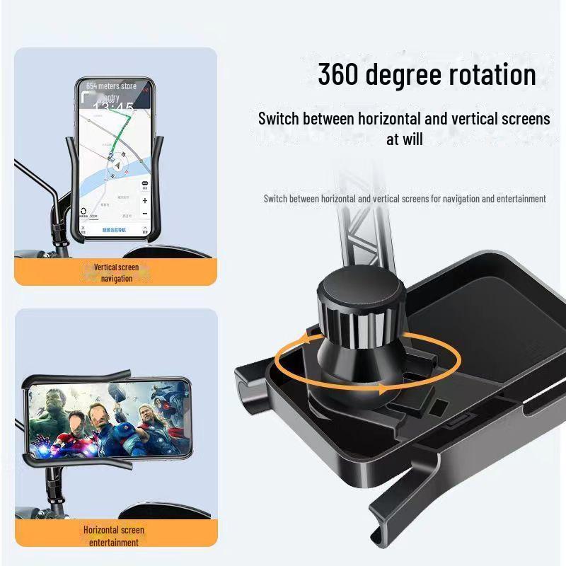 Shockproof Mobile Phone Holder for Electric Vehicles, Motorcycles, and Bicycles