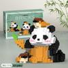 Panda Flower Micro Building Blocks - Assembly Toy for Kids, Compatible with Lego