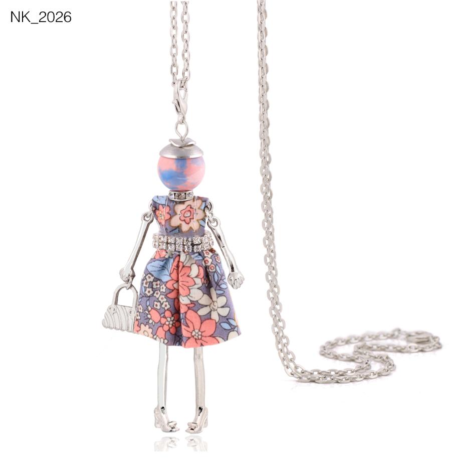 Cute Women Necklace Statement Lady Charm Long Trendy Necklace New Fashion Female Big Pendant Lovely Jewelry Gift