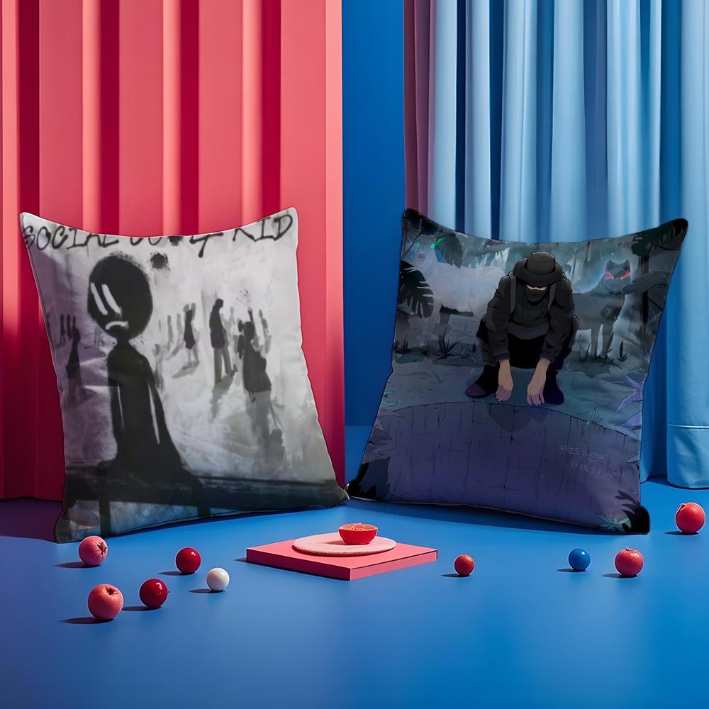 Rapper B-Beny Jr Cushion Cover 1 Piece Short Plush Pillowcase, Soft And Washable, Mostly Used For Sofa, Car