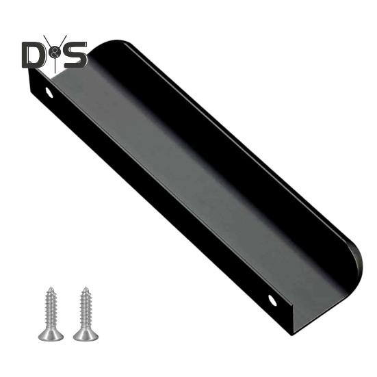 Finger Pull Cabinet Handle Rustproof Polished Surface Rounded Edge Finger Cabinet Pull Concealed Handle
