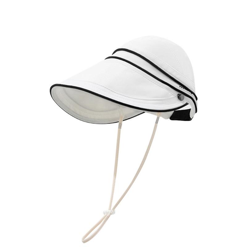 Summer Children's Empty Top Hat Breathable Sun Hat Baby Girl Sun Protection Hat with Windbreak Rope Children's Hat Sun Hat Hat