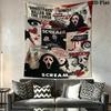 Scream Wall Tapestry Aesthetic Wall Hanging Printed Fabric Blanket Decorative Tapestries for Bedroom Living Room Home Decor