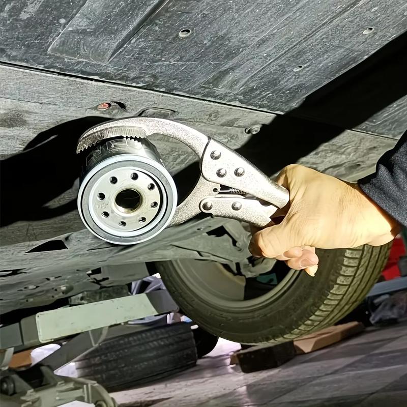 Clemă cheie pentru filtru Cheie pentru grilă de ulei Schimbarea uleiului Reglabilă multifuncțională Cheie pentru filtru de ulei de motor Reparare unealtă de dezasamblare a mașinii