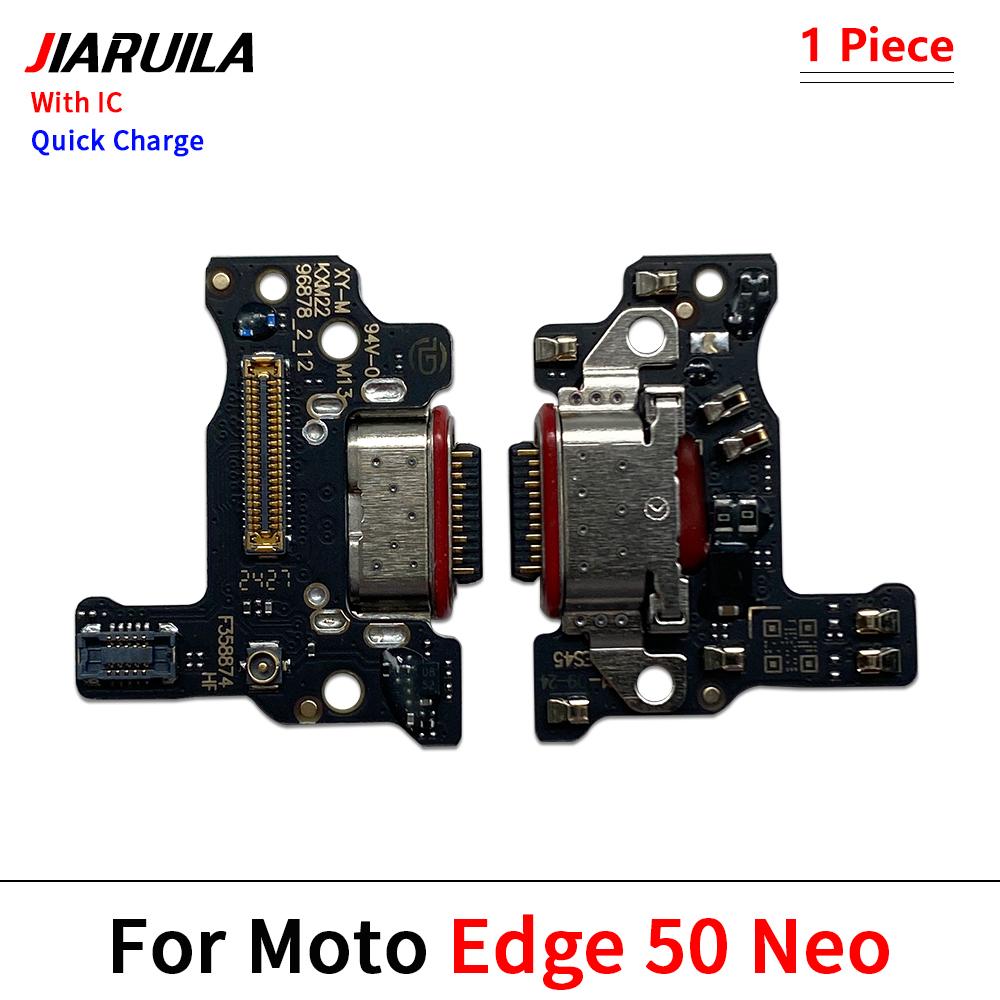 For Moto Edge 20 Lite Pro Edge 30 Fusion Neo USB Charging Port Charger Dock Connector Board Flex Cable With Mic Microphone