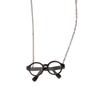 Creative Mini Glasses Shaped Necklace Fashion Accessory Made of Titanium Steel and Acrylic for Sensitive Skin Long Lasting Wear