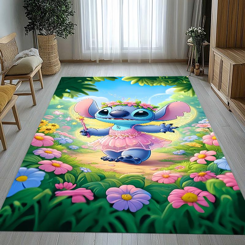 Covor Kawaii cu Cusături S, Anti-Alunecare pentru Sufragerie, Covor Moale pentru Dormitor, Cameră de Joacă pentru Copii, Canapea, Decor Acasă, Preș Cadou