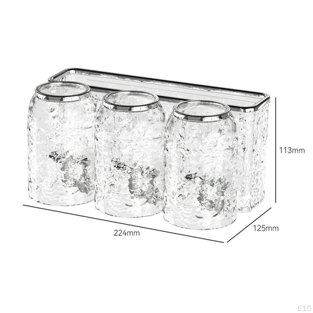 Toothbrush Holder for Bathrooms Rack with Cup Set Nordic Space Saving Multifunction