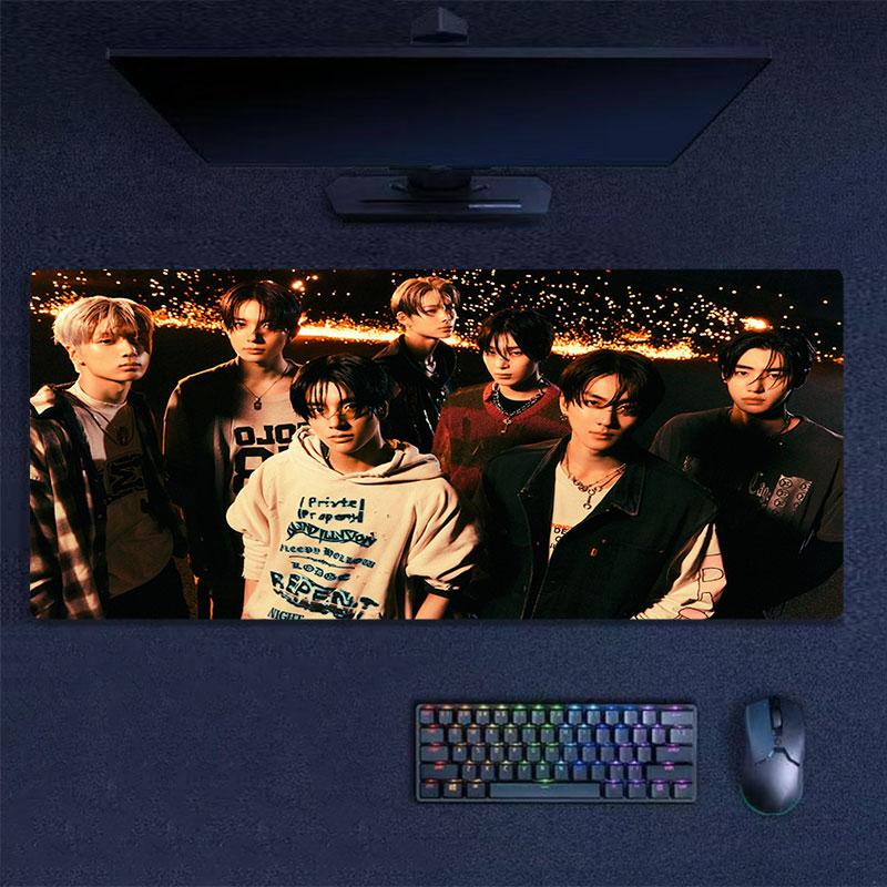ENHYPEN Mouse Pad, Large Gaming Desk Mat, Non-slip XXL Mousepad for Laptop & Tablet, Mini PC Playmat with Stitched Edges