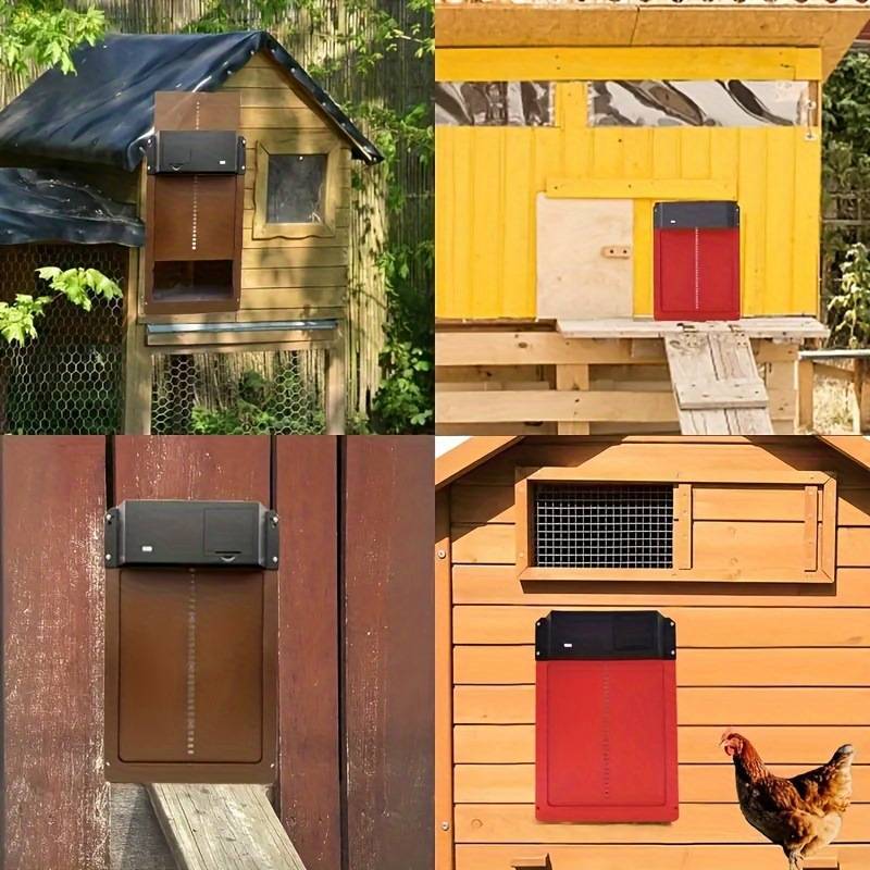 Automatische Hühnerstalltür mit Solarenergie und Fernbedienung für den Heimgebrauch