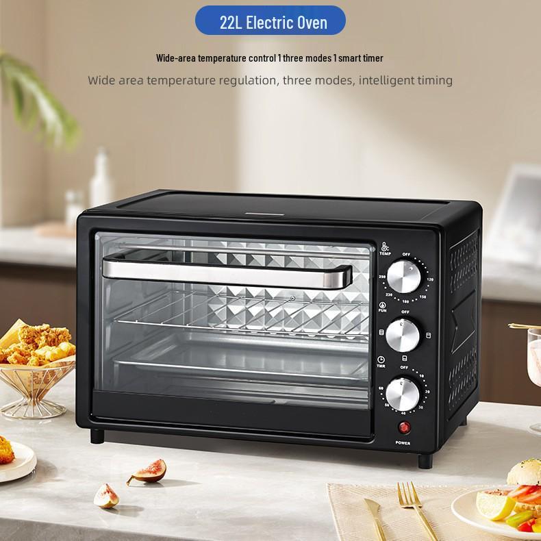 48L Multifunctional Electric Oven - 220V/110V, Large Capacity, Timer, for Household Baking (12L/22L)