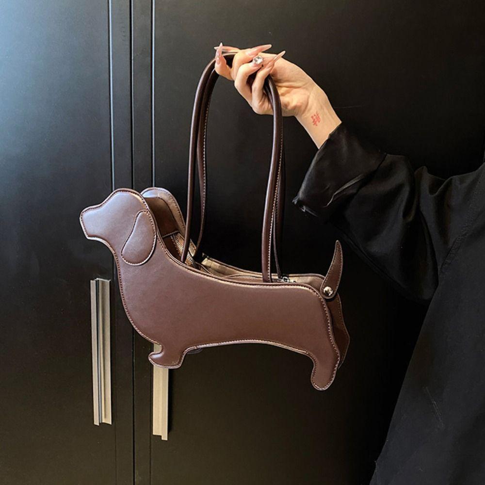 Jamnik Jamnik Pies Torba Trójwymiarowa Kreskówka Torebka Zwierzęta Torba na Ramię Na Zewnątrz