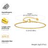 Women Minimalist Thin Gold Plated Chain Necklace, Stackable Stainless Steel Gold Plated Waterproof Jewelry