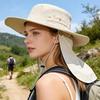Cappello Parasole Pieghevole con Copricollo, Cappello a Secchiello Leggero per Uomo e Donna, Perfetto per Escursioni e Spiaggia