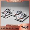 Nouveau en stock Sc Art 1:64 Porsche 934 935 911 Turbo Alliage Miniature Moulé Sous Pression Modèle Porsche Martini Version Voiture de Course Jouet Cadeau Enfant