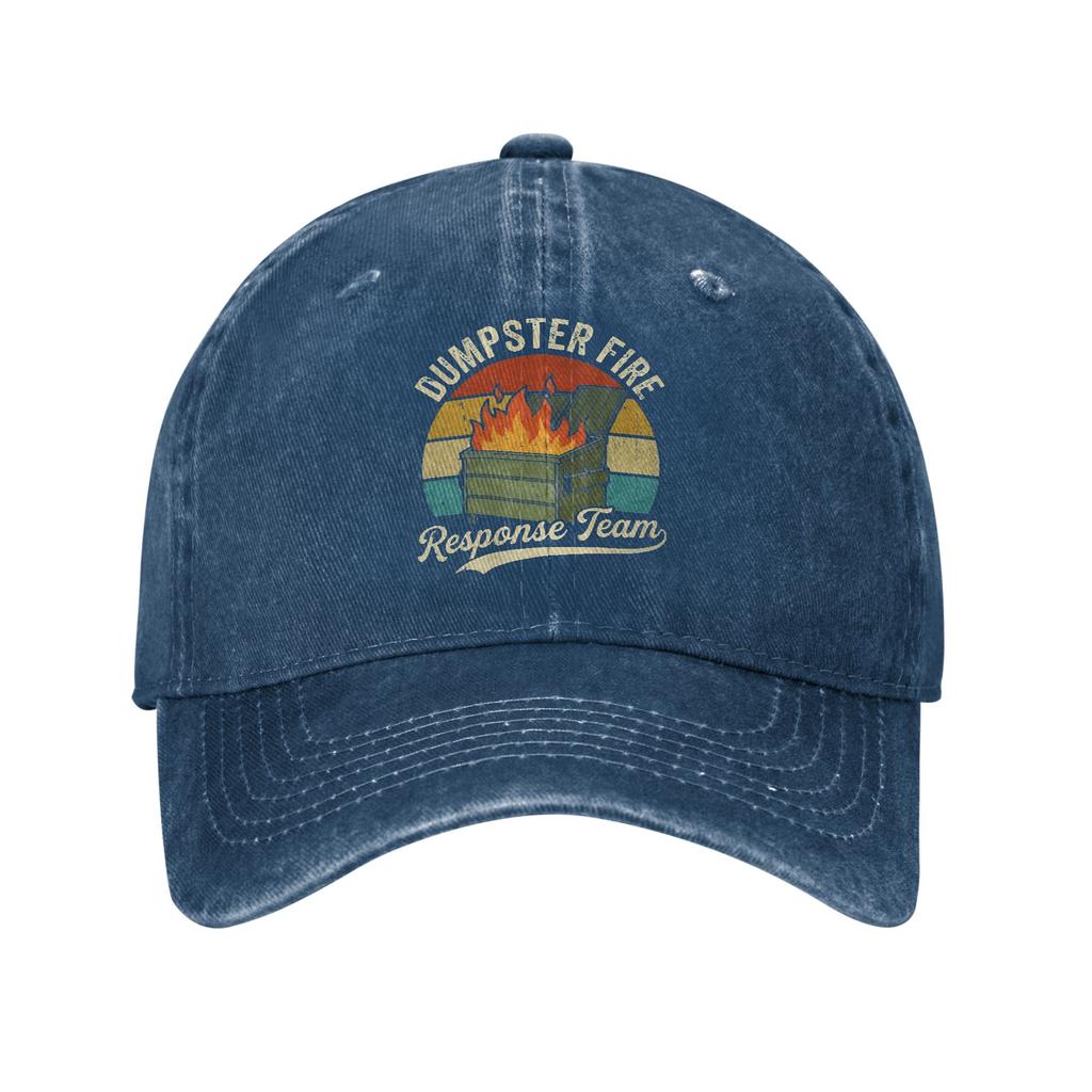 Printed Bonnet Dumpster Fire Response Team Casual Baseball Cap Spring Trucker Hat Sun-Proof Kpop Rock Hip Hop Hats Unisex Men Baseball Caps