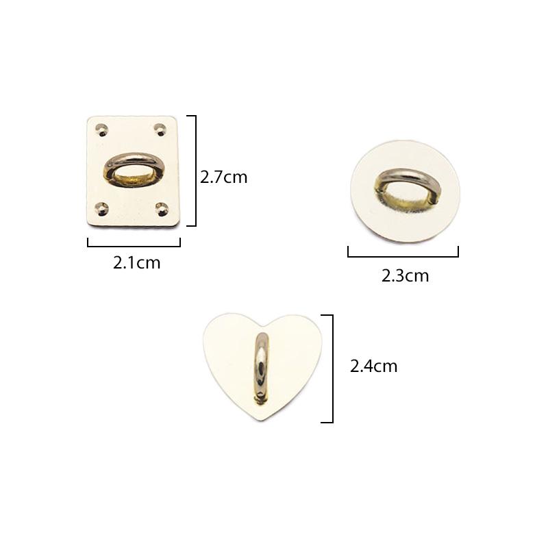New Cute Phone Case Finger Ring Holder Adhesive Metal Heart Phone Case Stand Buckle Fashion Clasp Keychain Charms Jewelry