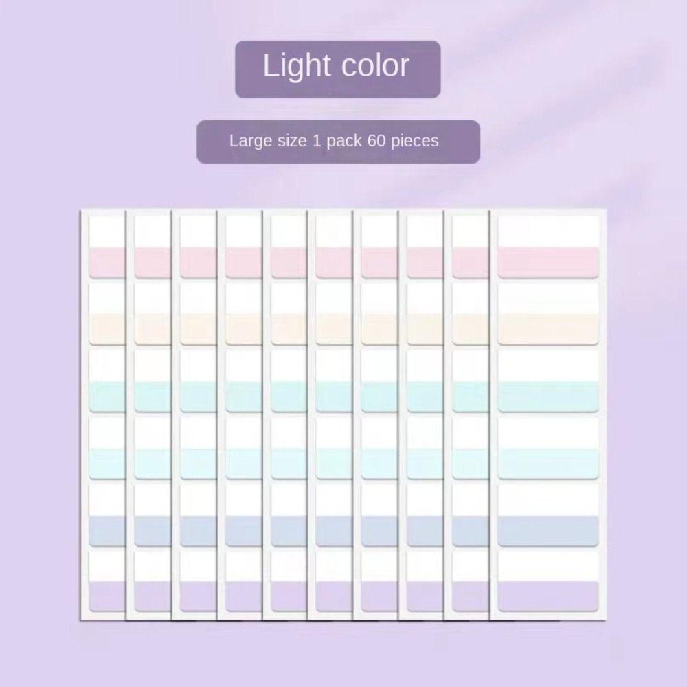 Writable Writable File Tabs Transparent Morandi Colors Index Stickers Sticky Index Tabs  Notebook