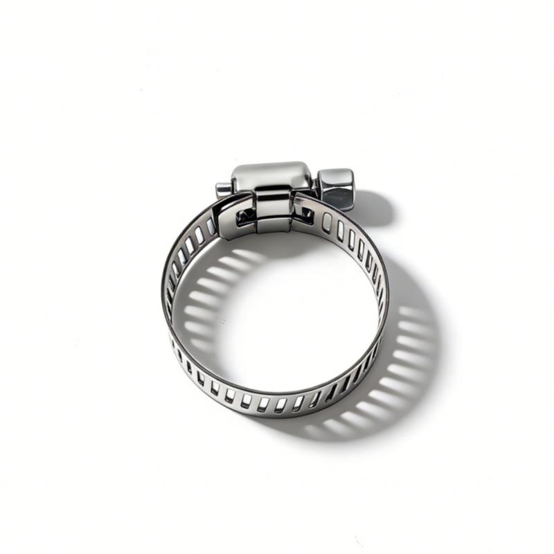 Set of 20 American-style hose clamps, made of 201/304 stainless steel, high-torque clamps, rust- and moisture-resistant