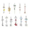 Wind Chimes Persimmon Keychain Beaded Design Beaded Keychain Mobile Phone Keychain Key Ornament