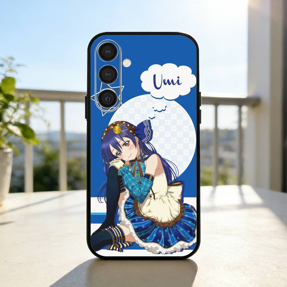 Love L-Live Anime Phone Case For Samsung A73,A21s,A22,A31,A32,A52,A53,A71,A80,Soft Black Shell